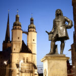 Halle, Marktplatz mit Händel Denkmal